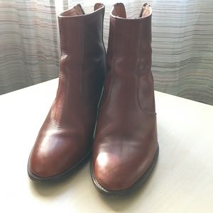EUC Madewell The Ames Boot in cognac size 8